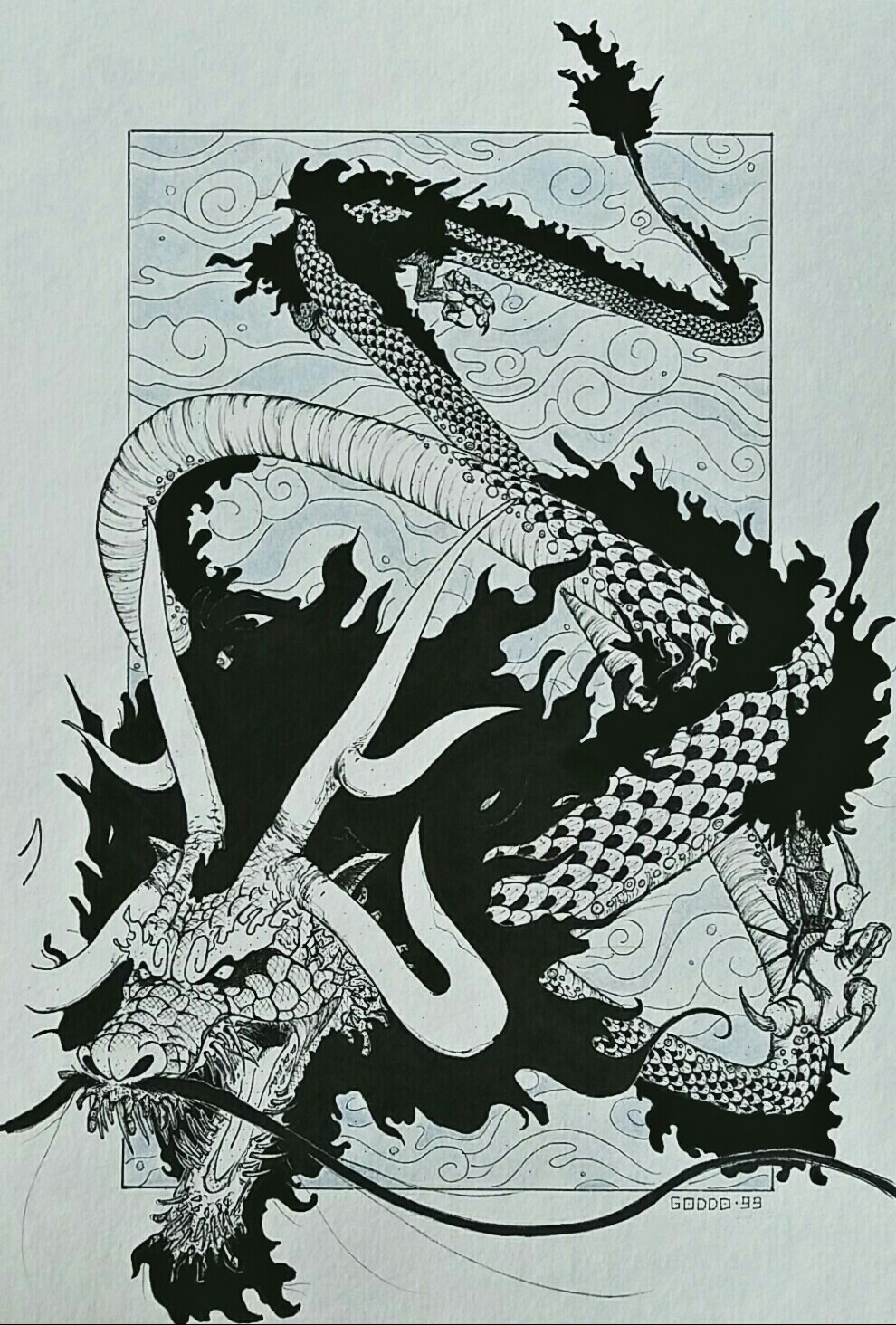 KAIDO DRAGON FORM by Goddo99 on DeviantArt