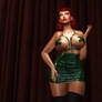 Sexy Green Dress at Moulin Noir 002a