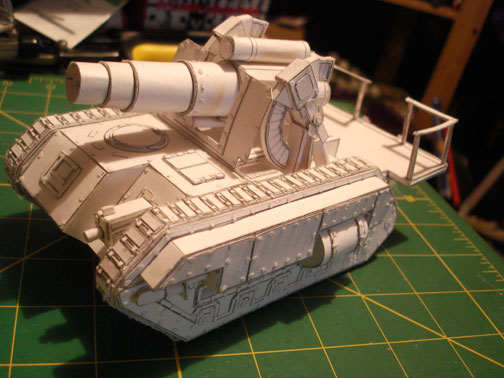 40K IG Medusa Siege Gun paper