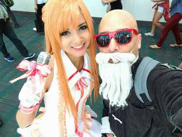 AX 2015 Master Roshi with Asuna Yuki