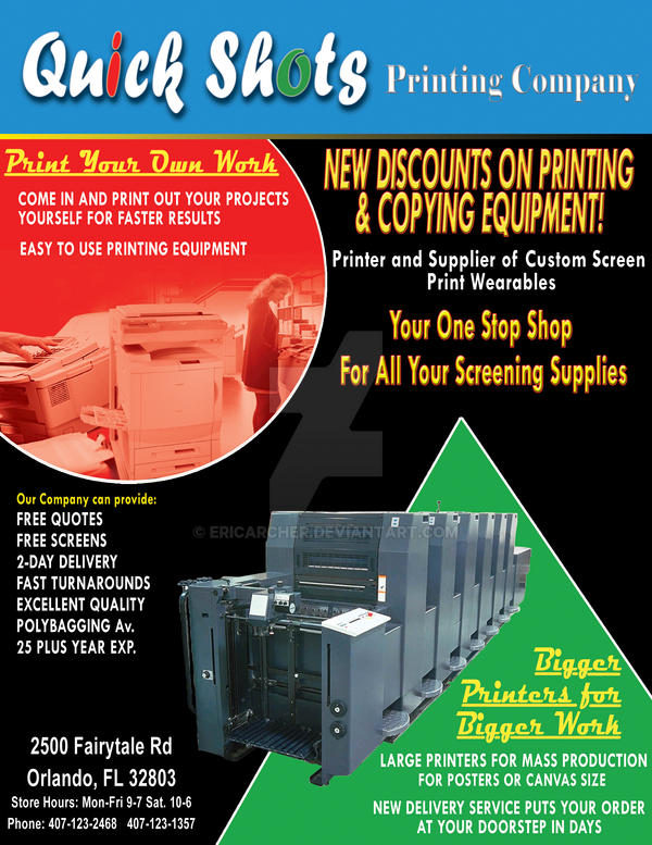Copy Machine Flyer Printing Flyer by ericarcher on DeviantArt