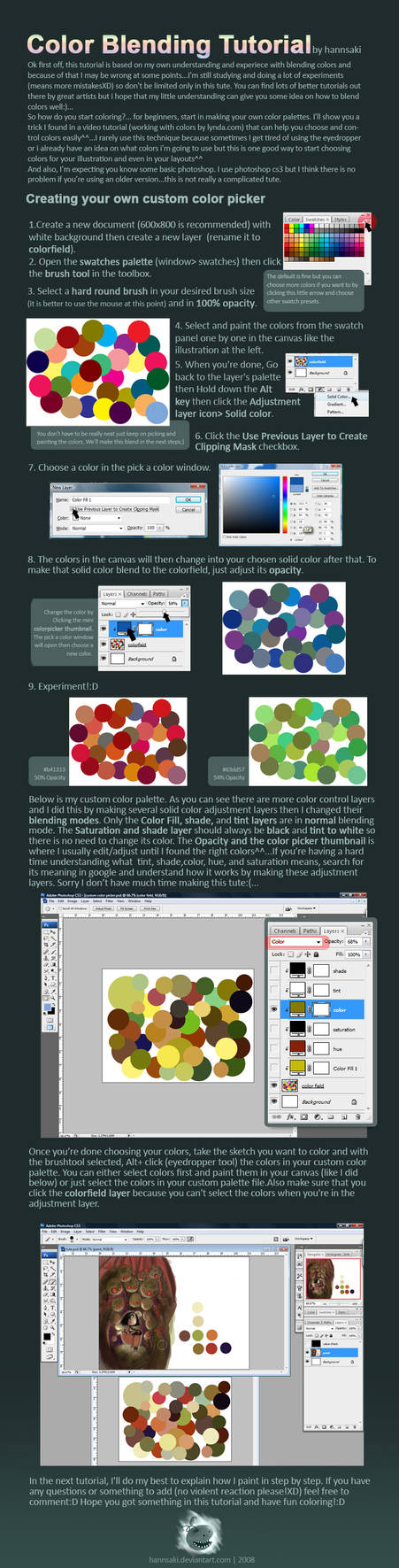 Color Blending Tutorial color blending tutorial by hannsaki on DeviantArt