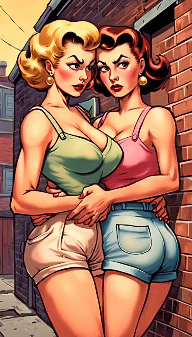 Old Rivals Female 1950's rivals by ald116 on DeviantArt