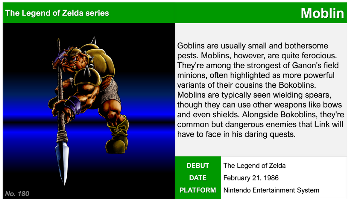 180. Moblin by GoGoDoodles on DeviantArt