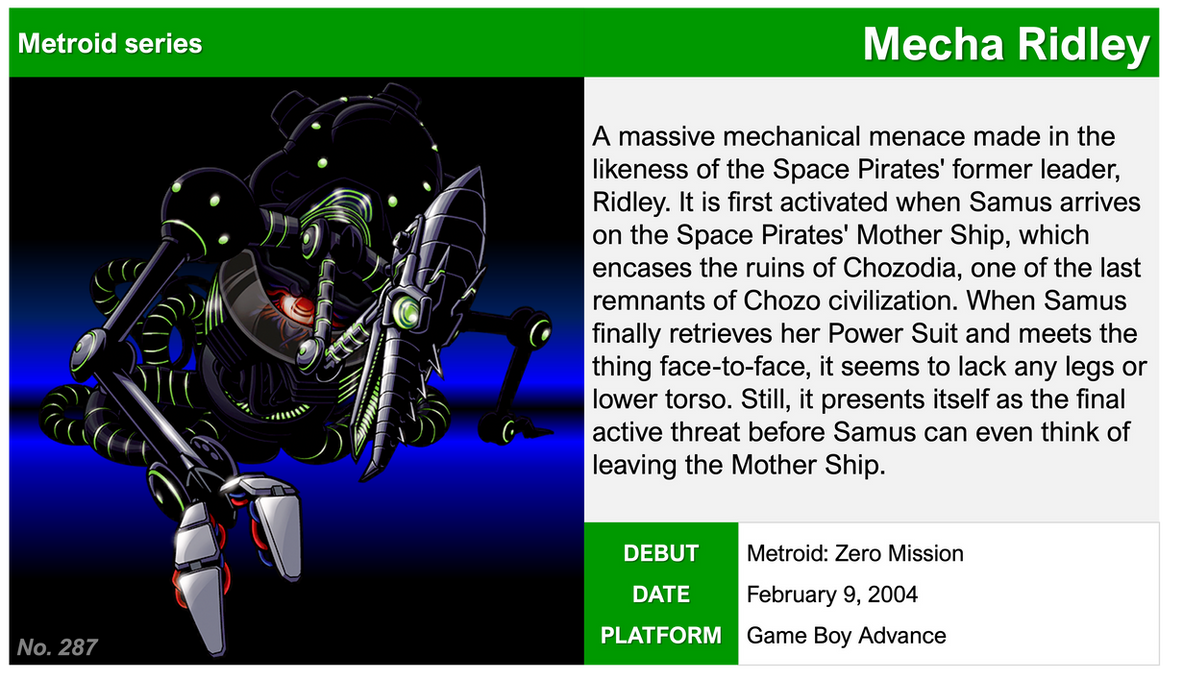 287. Mecha Ridley by GoGoDoodles on DeviantArt