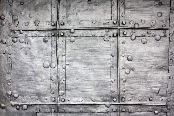 Old metal door detail