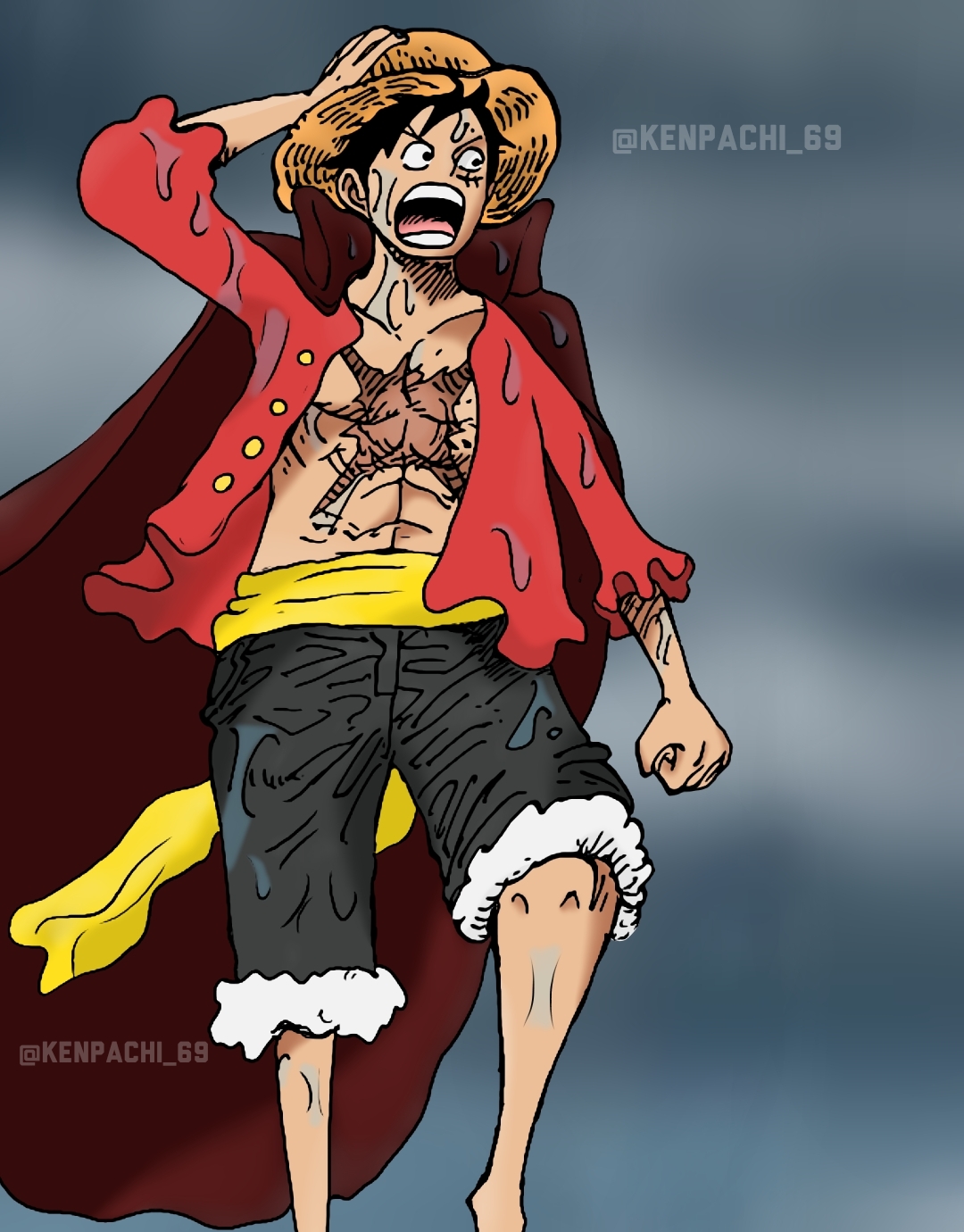 One Piece 975 Captain Luffy By 69kenpachi On Deviantart