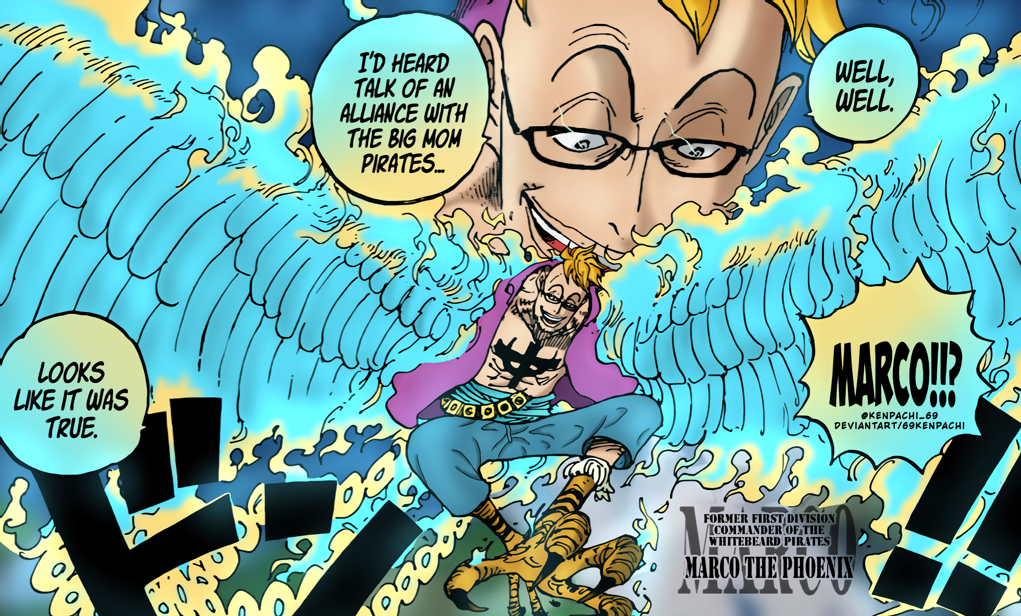 One Piece 981 L Marco The Phoenix By 69kenpachi On Deviantart One Piece 981 L Marco The Phoenix By 69kenpachi On Deviantart