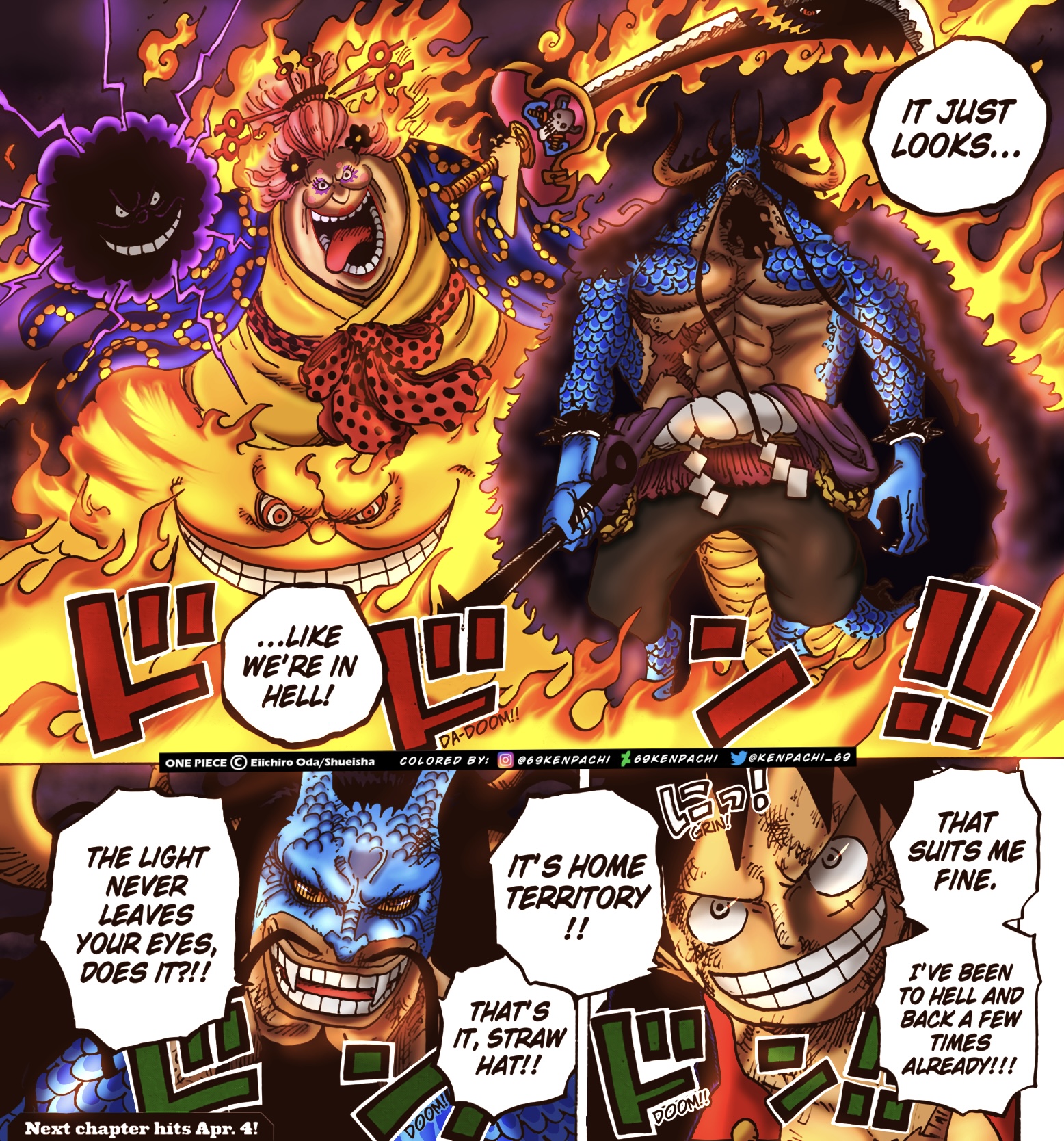 One piece Kaido Hybrid form by 69kenpachi on DeviantArt