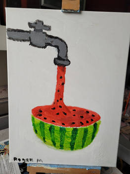 Watermelon from the tap