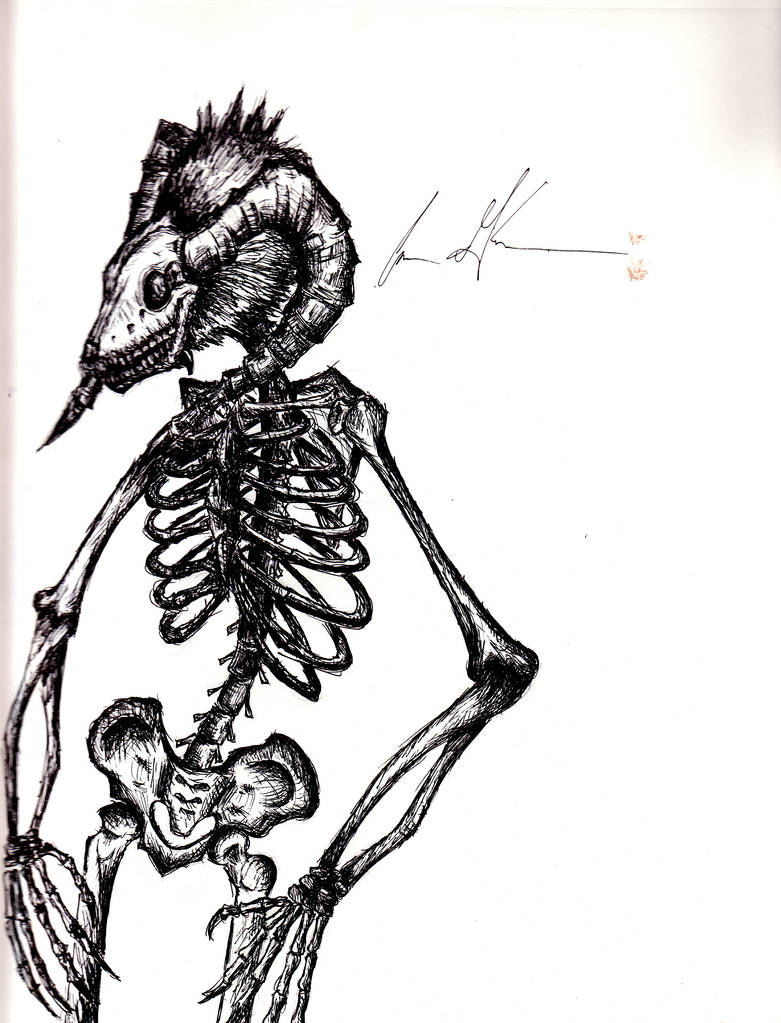skelatal beast by connor-glacks on DeviantArt