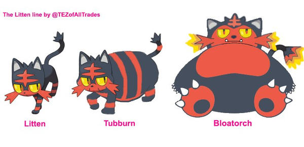 Litty Evolution Litten Evolutions by TEZofAllTrades on DeviantArt