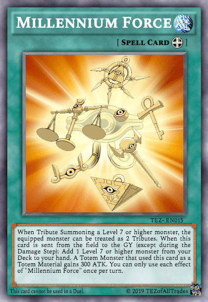 millennium cards yugioh EXODIA/MILLENNIUM HOLOGRAPHIC BUNDLE You can pay 2000 LP Millennium Ankh - The Infinite