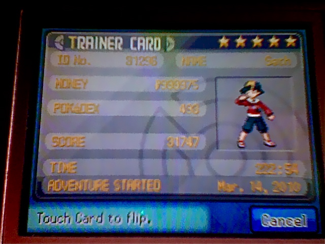 My REAL trainer card