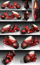 AKIRA Kaneda's Motorcycle by ButtZilla