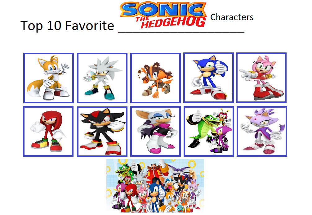 The best Sonic characters