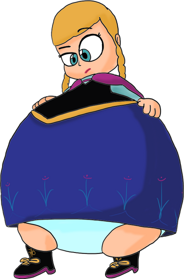 Frozen Inflation Deviantart Anna Frozen Bloated By Juacoproductionsarts D7gk by ThereturnofNN10 on ...