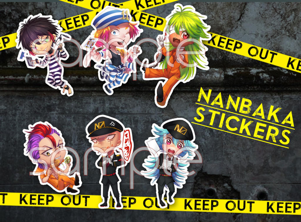 Nabachu Sticker Nanbaka Sticker 2016 set by ikahueki on DeviantArt