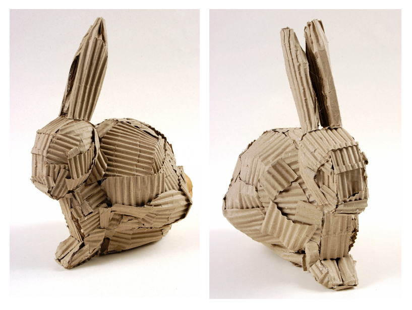 3-D Cardboard Bunny