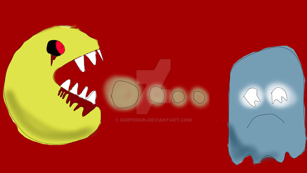 Devil Pac Man Pacman Evil by serpemon on DeviantArt