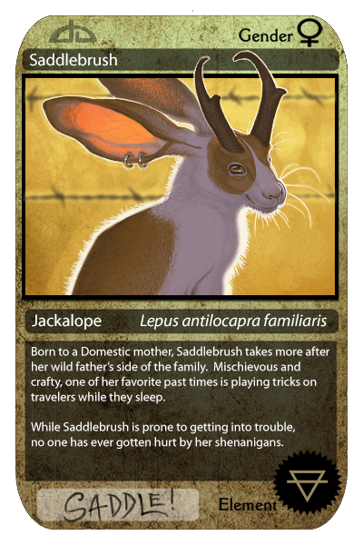 Saddlebrush - DA Trading Card