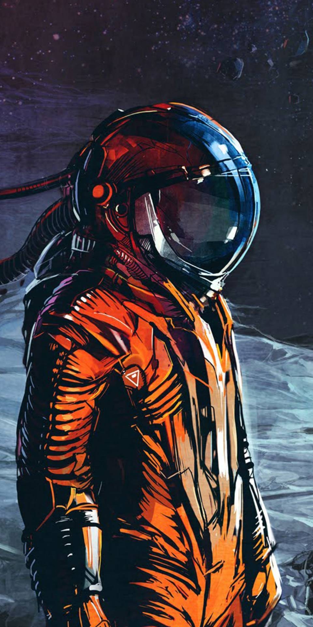 Astronaut Orange Wallpaper Iphone by