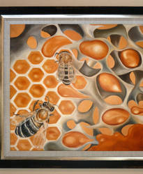 Honey Bee Framed