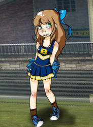 Chloe in Cheerleader unifrorm