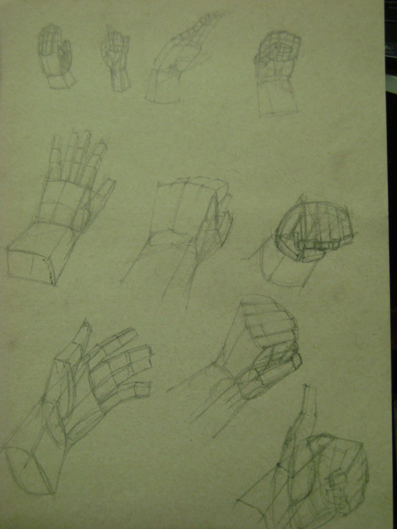 Hand Form Design Block form of hands by Kristheblade on DeviantArt