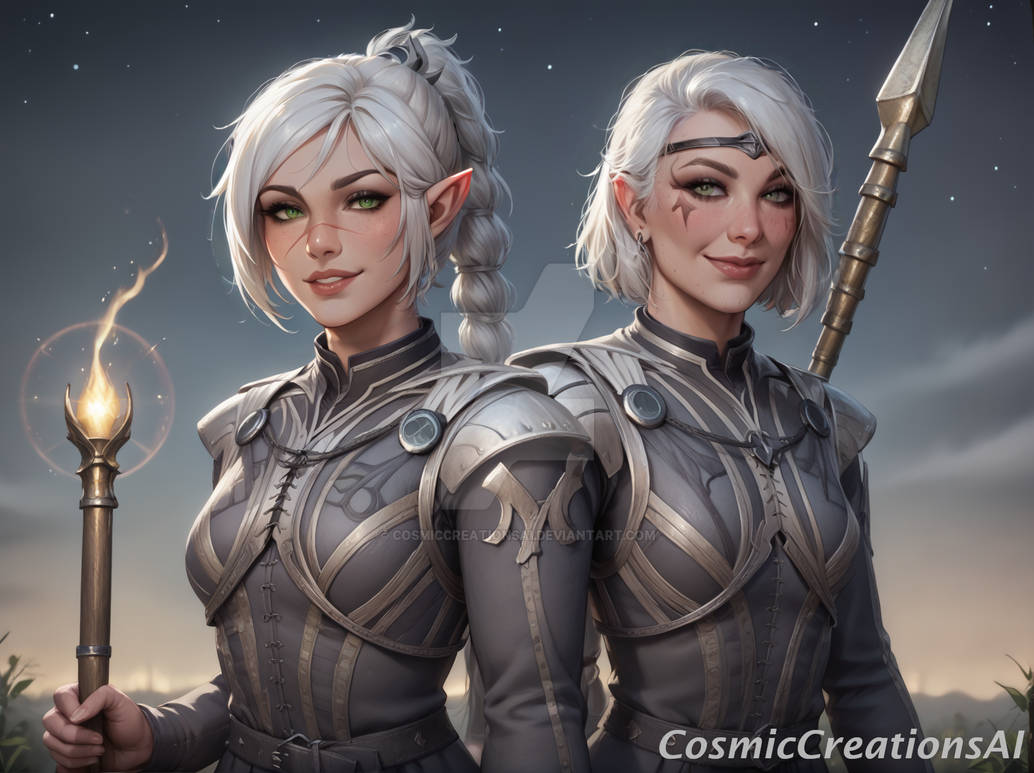 Clerics of Selune by CosmicCreationsAI on DeviantArt