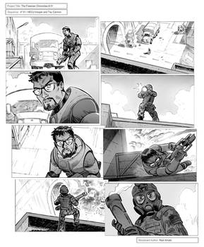 Freeman Chronicles (Half Life) - storyboard panels