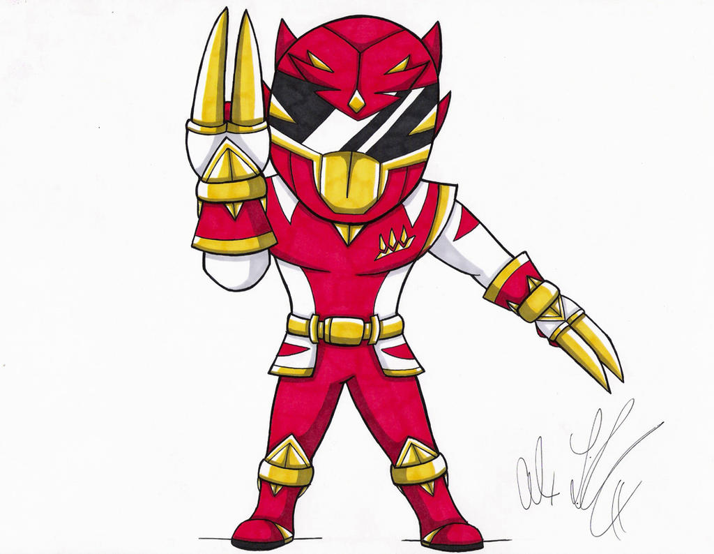 Red Wolf Ranger- Primal Mode by toonartist on DeviantArt