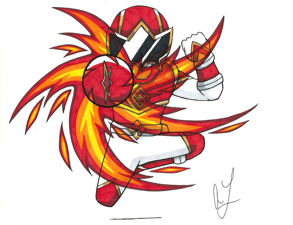 Red Summer Ranger by toonartist on DeviantArt