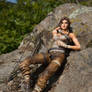 Lara Croft relaxing