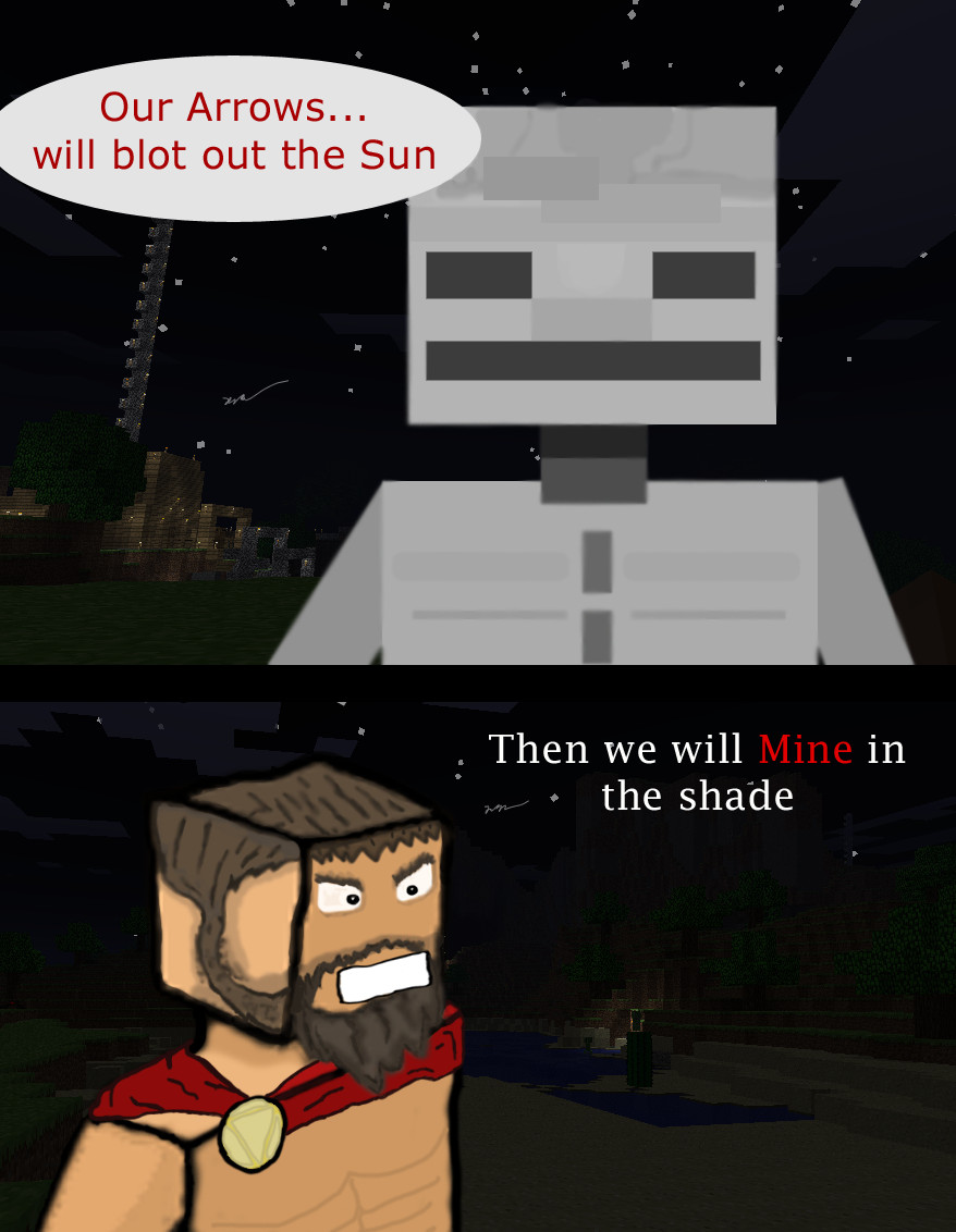 Spartans in MineCraft by AirTyler