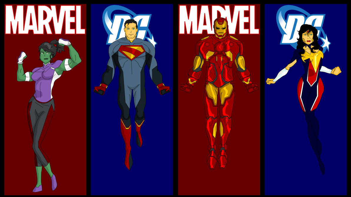 Redesigns Marvel - DC tiny 03 by joaonorberto on DeviantArt