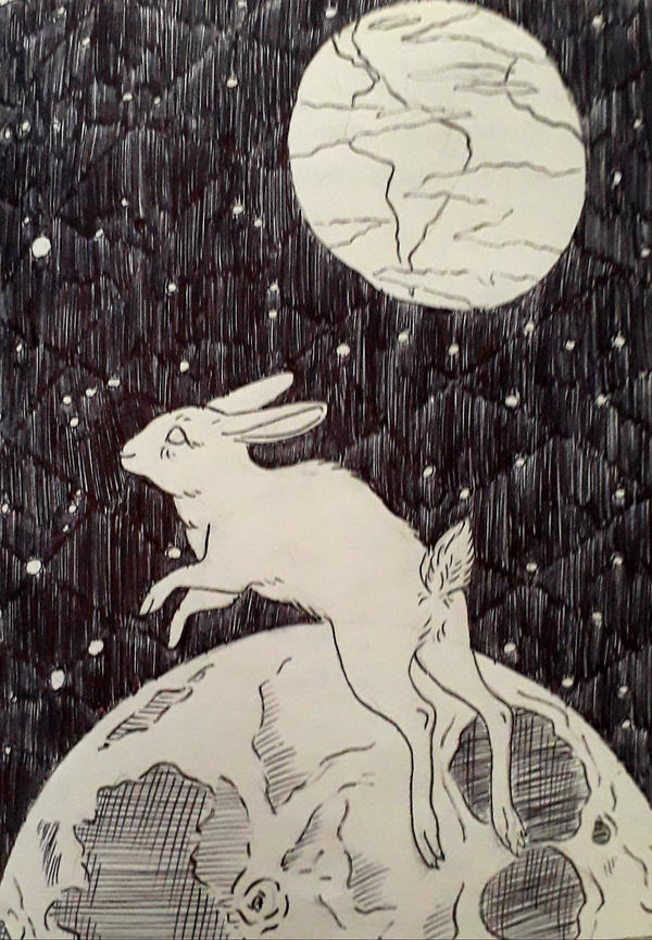 Moon Rabbit Myth Coloring Pages Moon rabbit by VanessaHolanda on DeviantArt