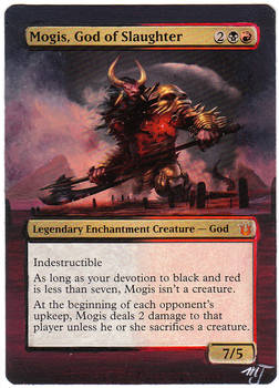 MTG Card Alter - Mogis, God of Slaughter