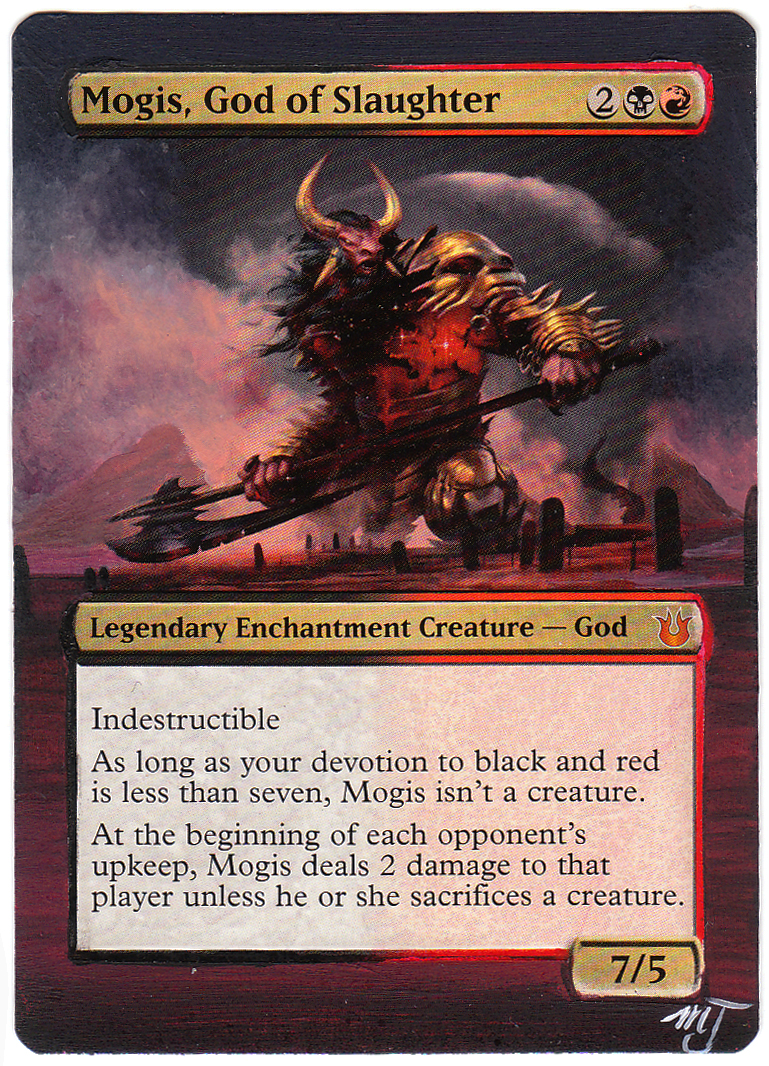 MTG Card Alter - Mogis, God of Slaughter