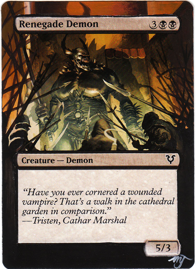 MTG Card Alter - Renegade Demon