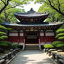 korean garden temple