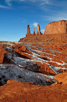 winter in monument valley