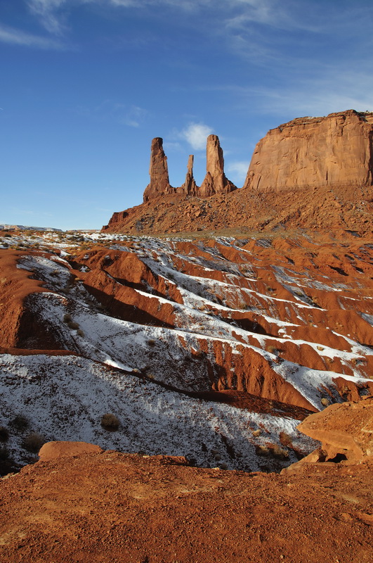 winter in monument valley