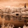 Trondheim River And Cathedral