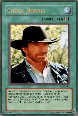 Fake Card, Chuck Norris