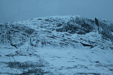 Snow on the face of Mountain