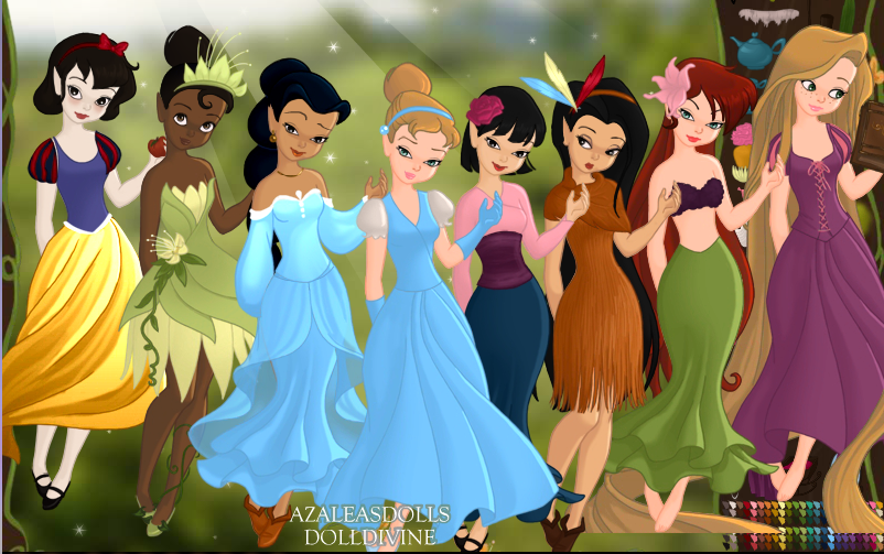 Designer Disney Princesses 2 (Azaleas Dolls) by pukehow on DeviantArt