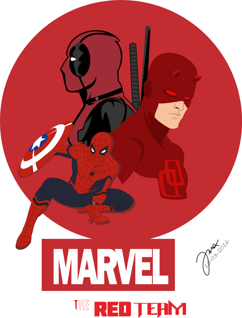 The Red Team MARVEL by DCosta11 on DeviantArt