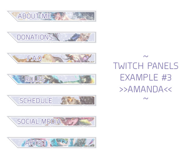 Twitch Panel Examples #3 by amandamarietory on DeviantArt