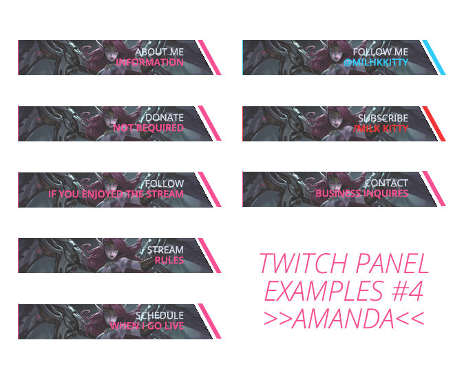 Twitch Panel Examples #4 by amandamarietory on DeviantArt